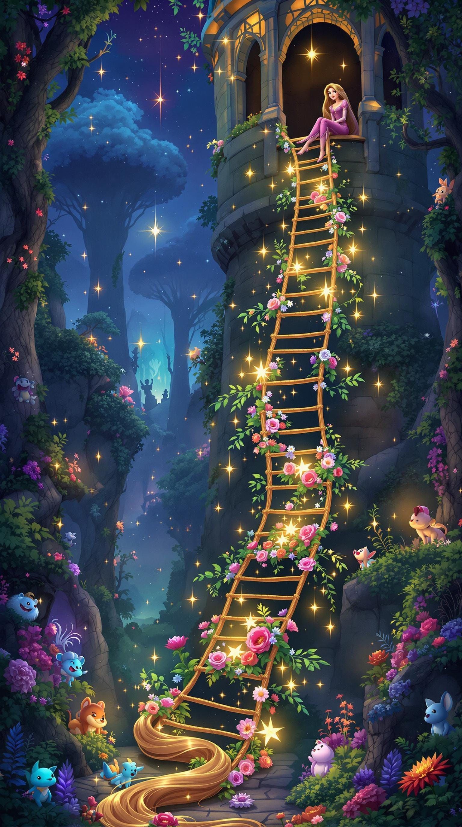 Rapunzel's Enchanted Forest Escape: A Fairytale Adventure