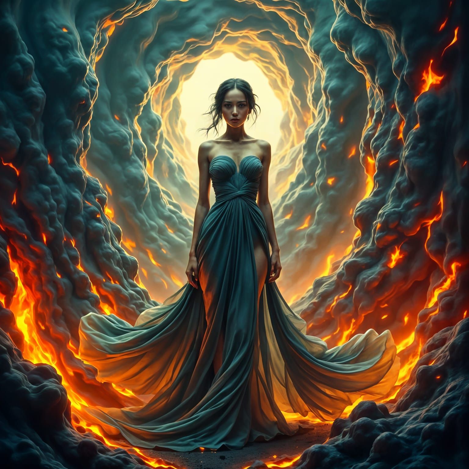 Surreal Abstract Art in Hyper-Realistic Style