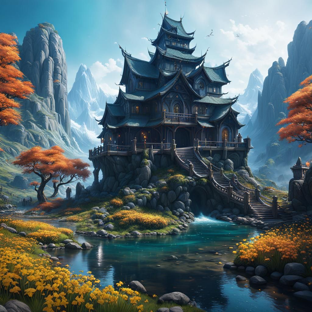 Fantastical Easter Concept Art in Deep Color