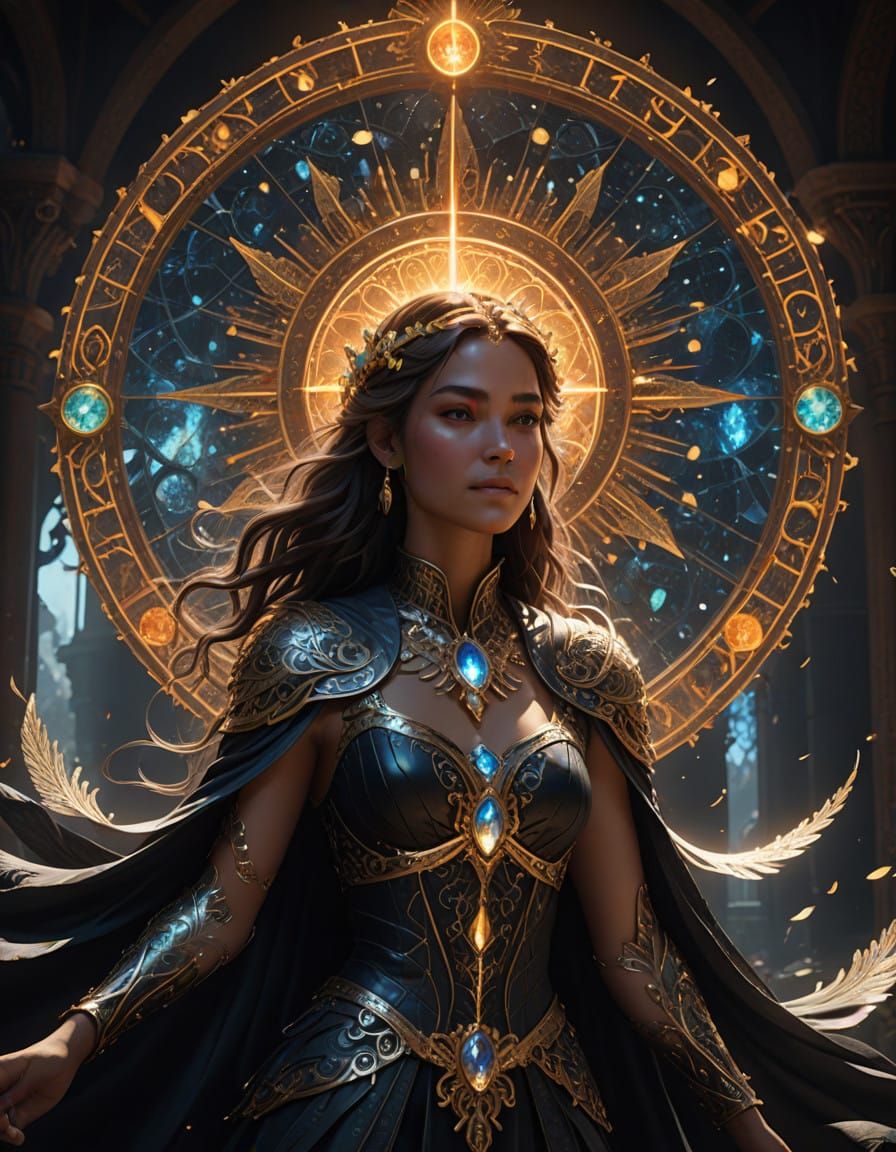 Enchanted Figure in a Whimsical Realm