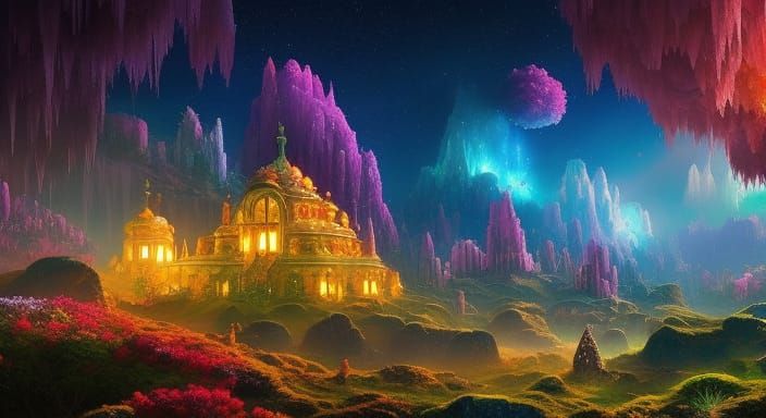 Crystal Shop on an exoplanet