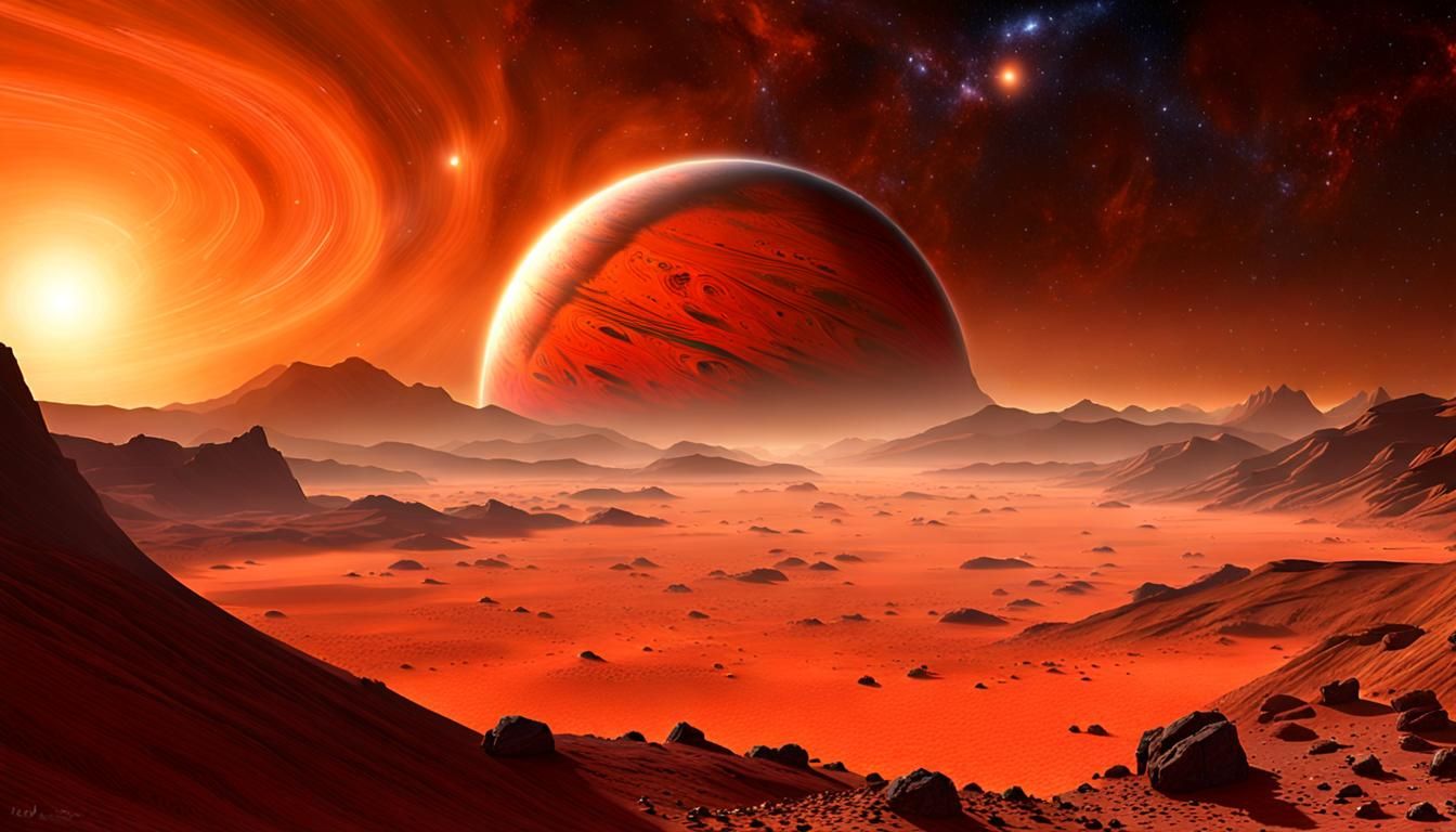 Proxima Centauri Planet: Desert World Artwork