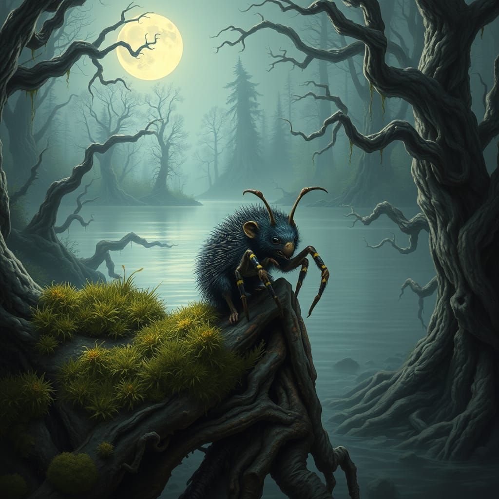 Mystical Moonlit Woodland Creature