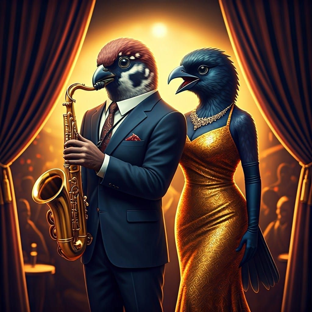 Soulful Saxophone Serenade in a 1950s Jazz Club