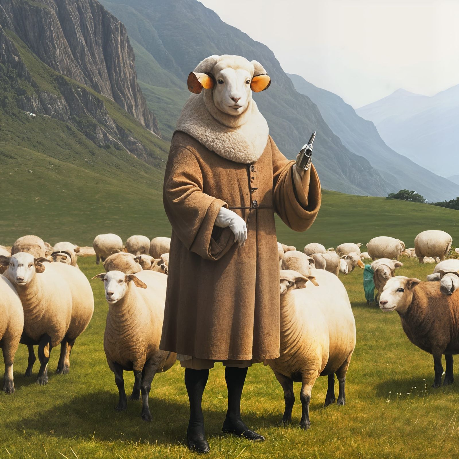 The Sheep Mentality: A Visual Metaphor