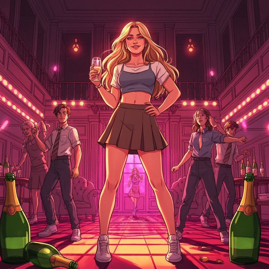 Young Woman in Mansion Party, Murakami and Thorp Style