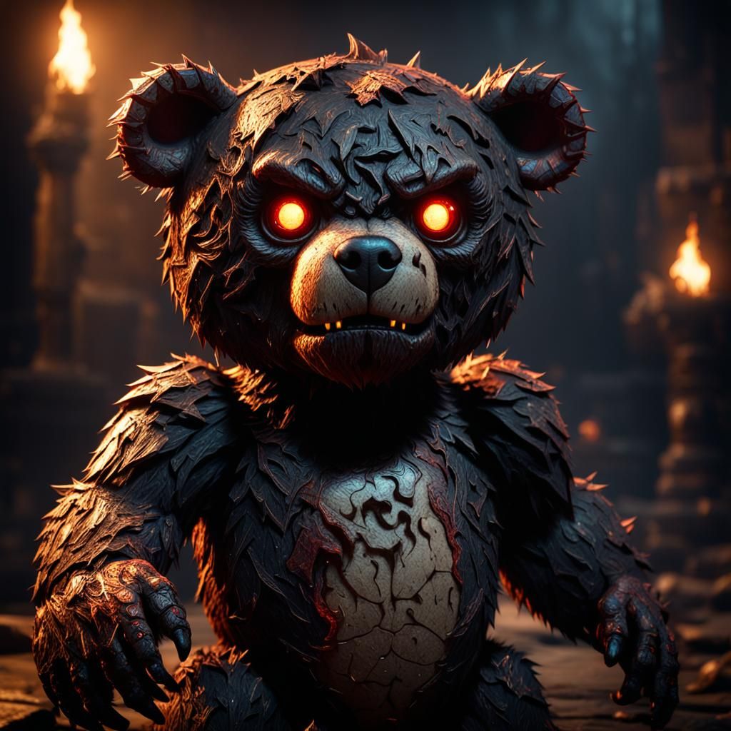 Demonic Teddy Bear 3D Game Cinematic