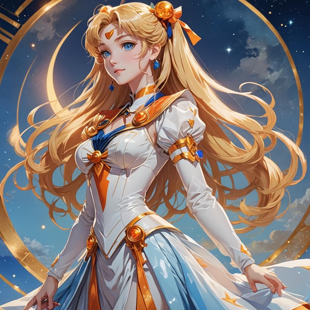 Sailor Venus Concept Art in Anime Style