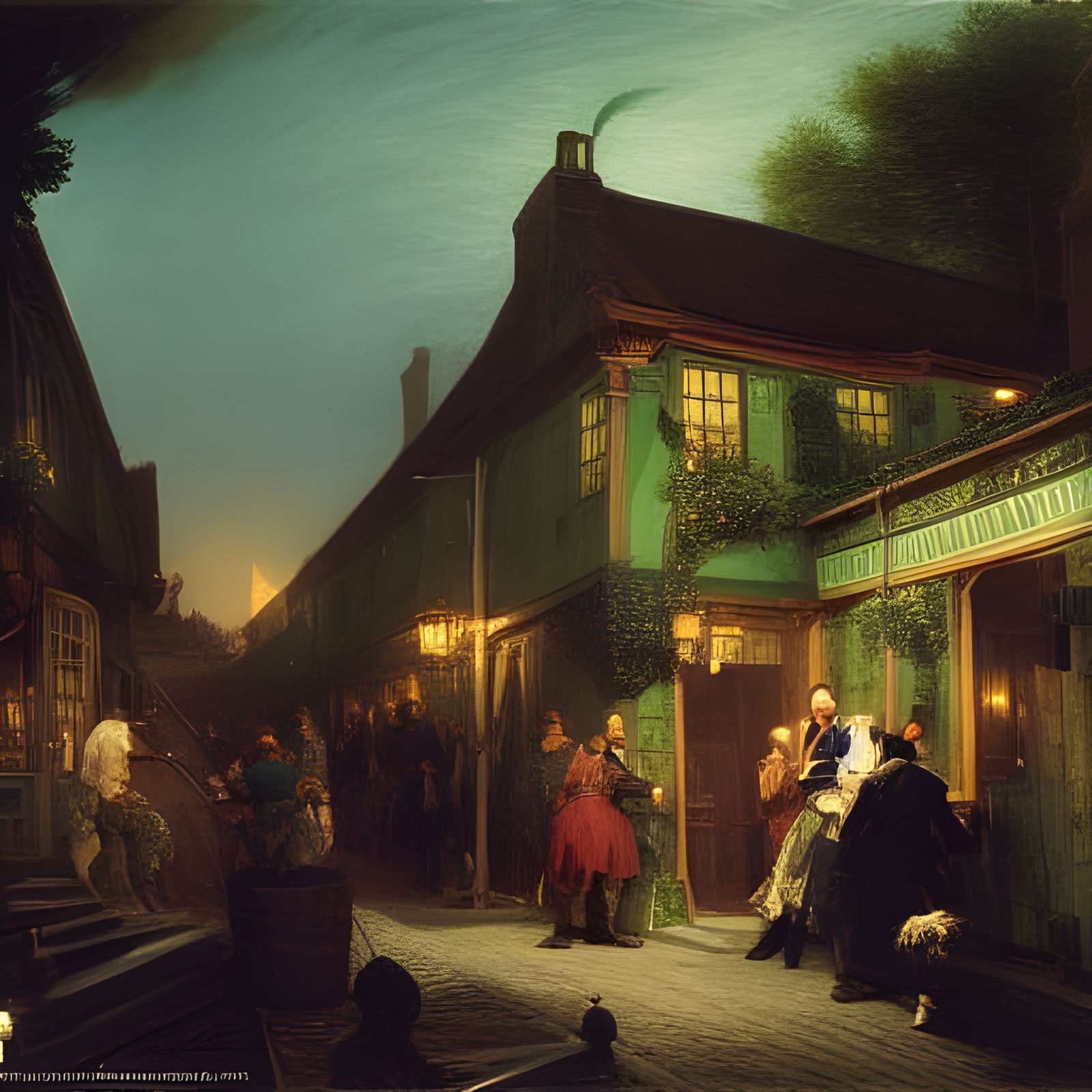 Colonial Boston Conspirators at Green Dragon Tavern