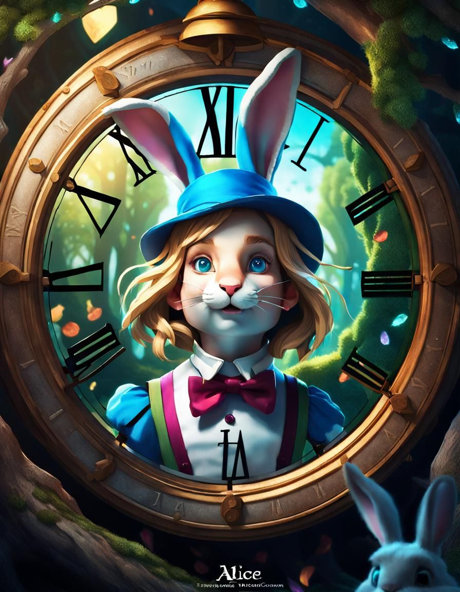 Alice in Wonderland Portrait in Artgerm Style