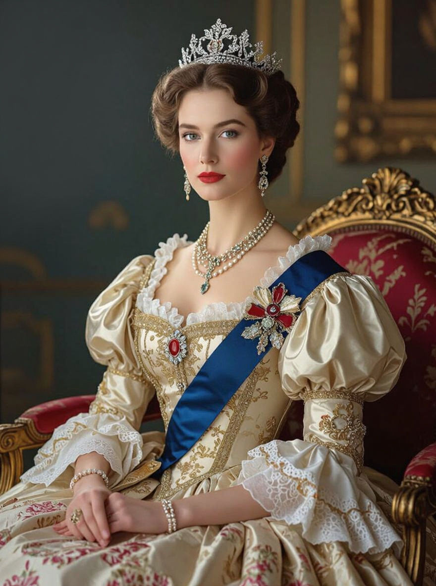 Empress Sissi Portrait in Annie Leibovitz Style