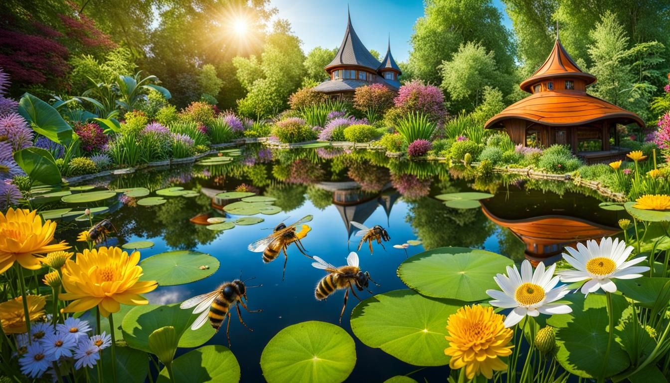 Colorful Insect World in Art Nouveau Garden