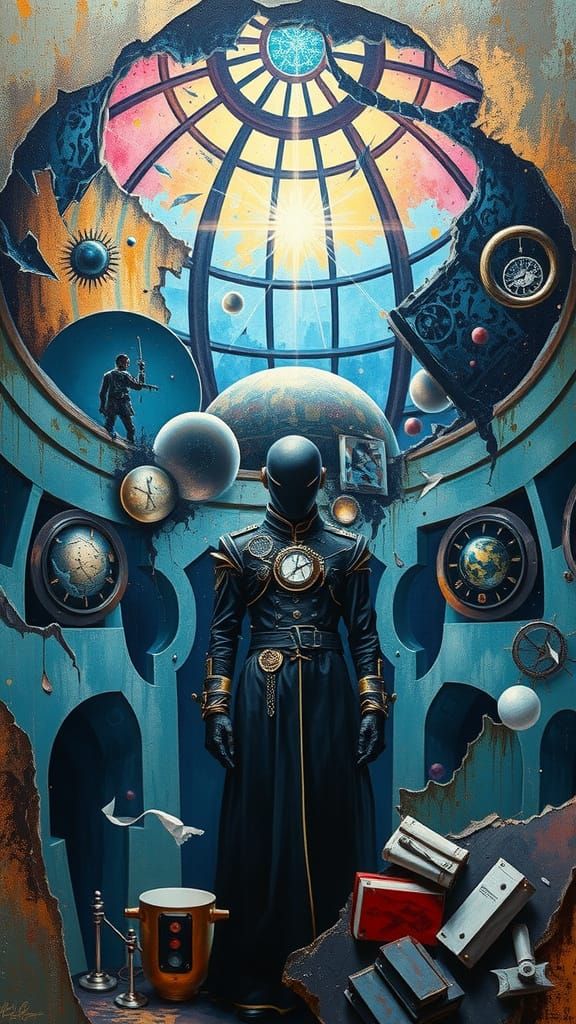 Chronomancer in Collapsed Observatory: Expressionist Inkligh...