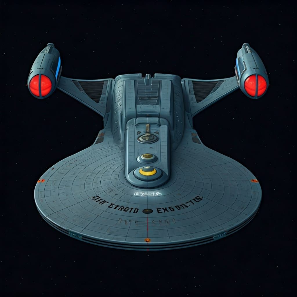 Top View: Star Trek Emerald Star Starship