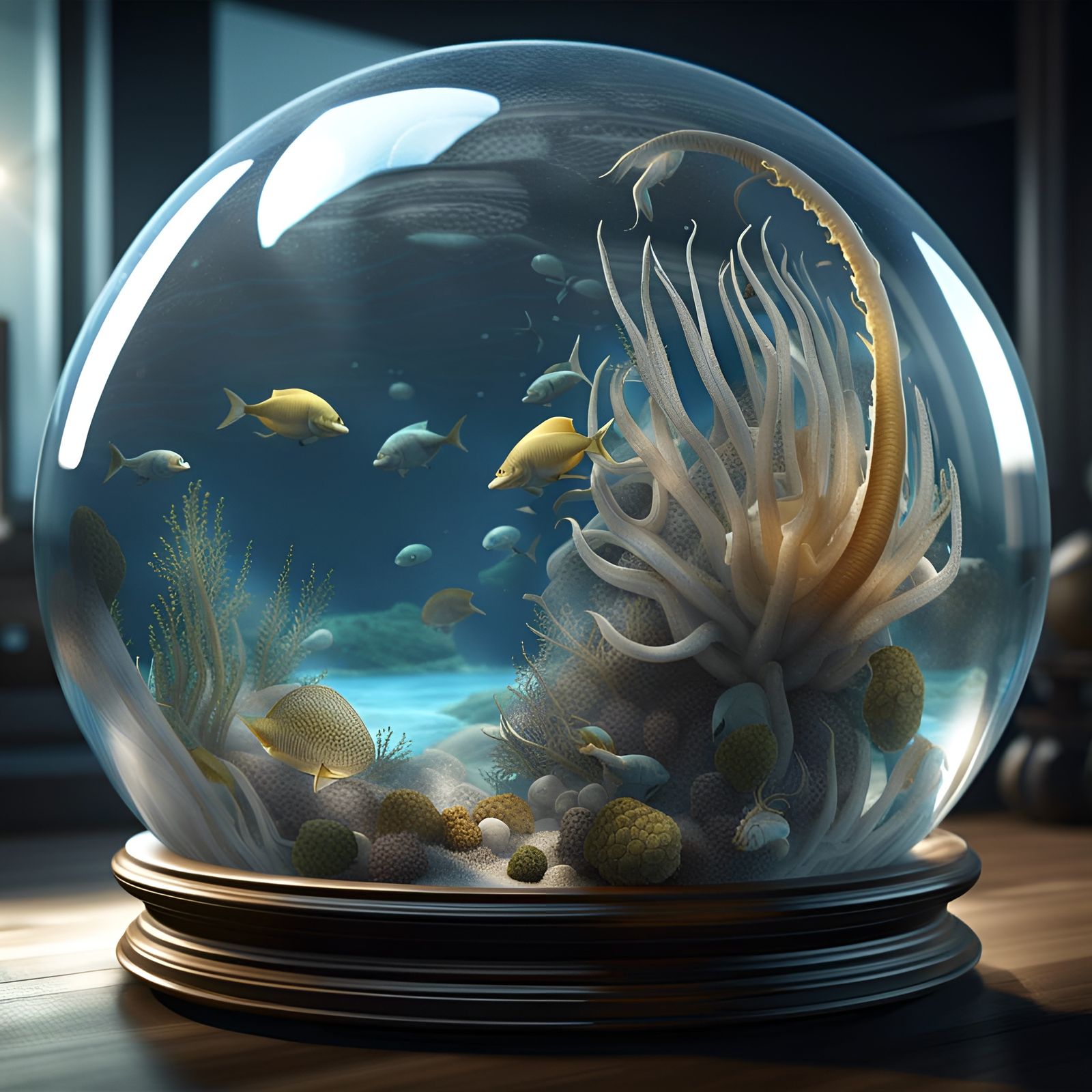 Cambrian era ocean trapped inside a glass orb