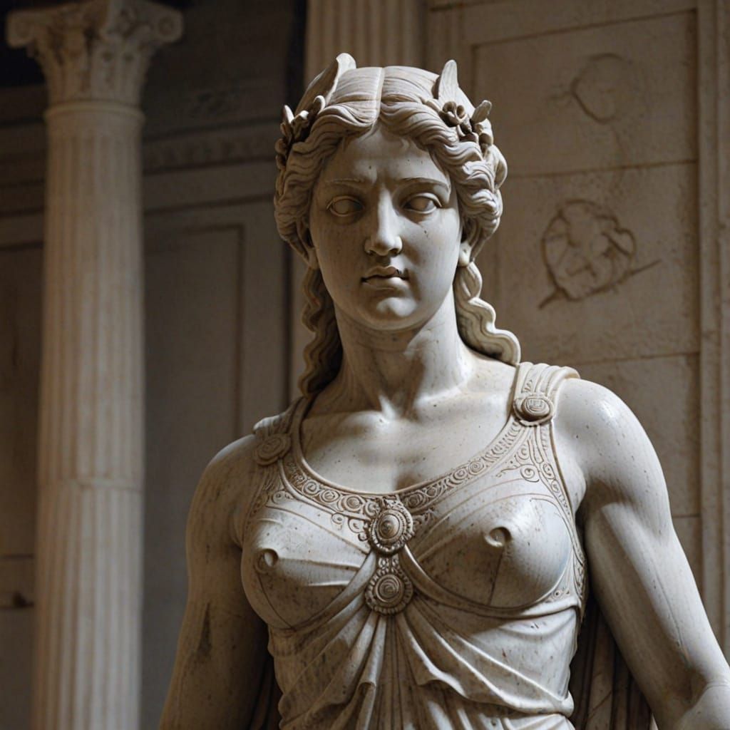 Classical Greek Masterpiece in Ancient Temple