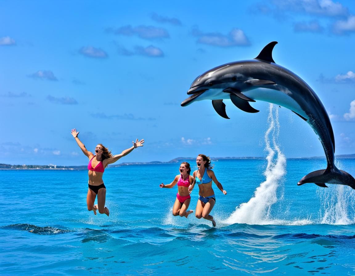Dolphin Photobomb: Summer Family Beach Vacation