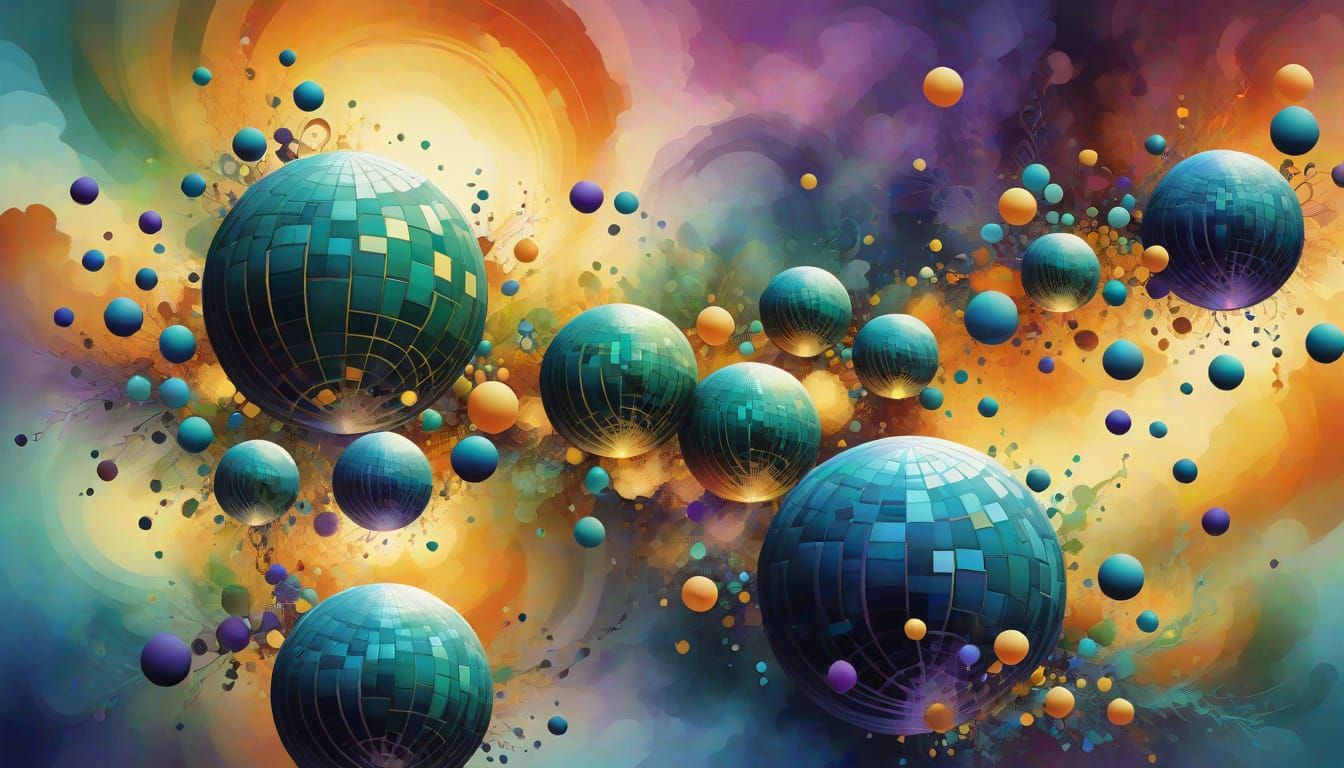 Elegant Fractal Cityscape in Vibrant Colors