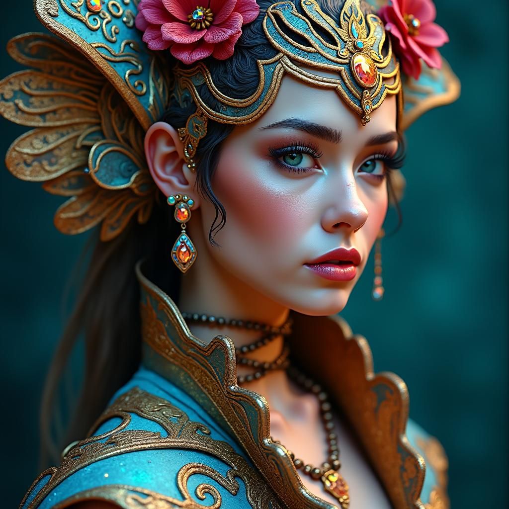 Sci-Fi Fantasy Woman Portrait in 8k Resolution