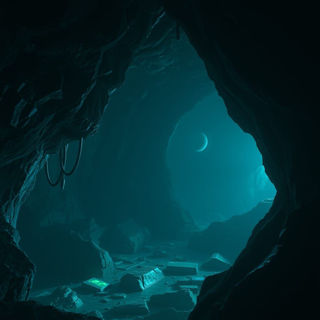 Mystical Abyss: Bioluminescent Concept Art in Unreal Engine