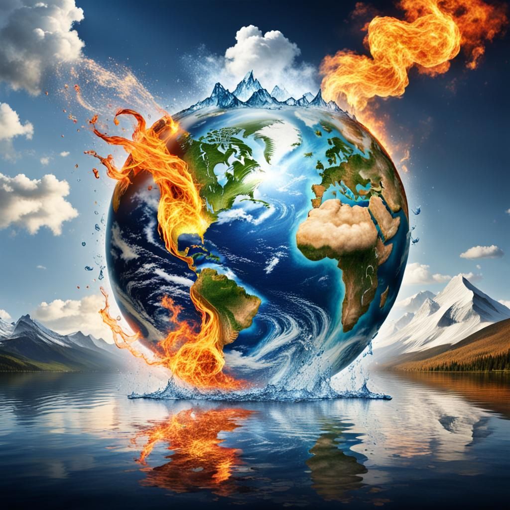 The Four Elements: Earth, Water, Air, Fire