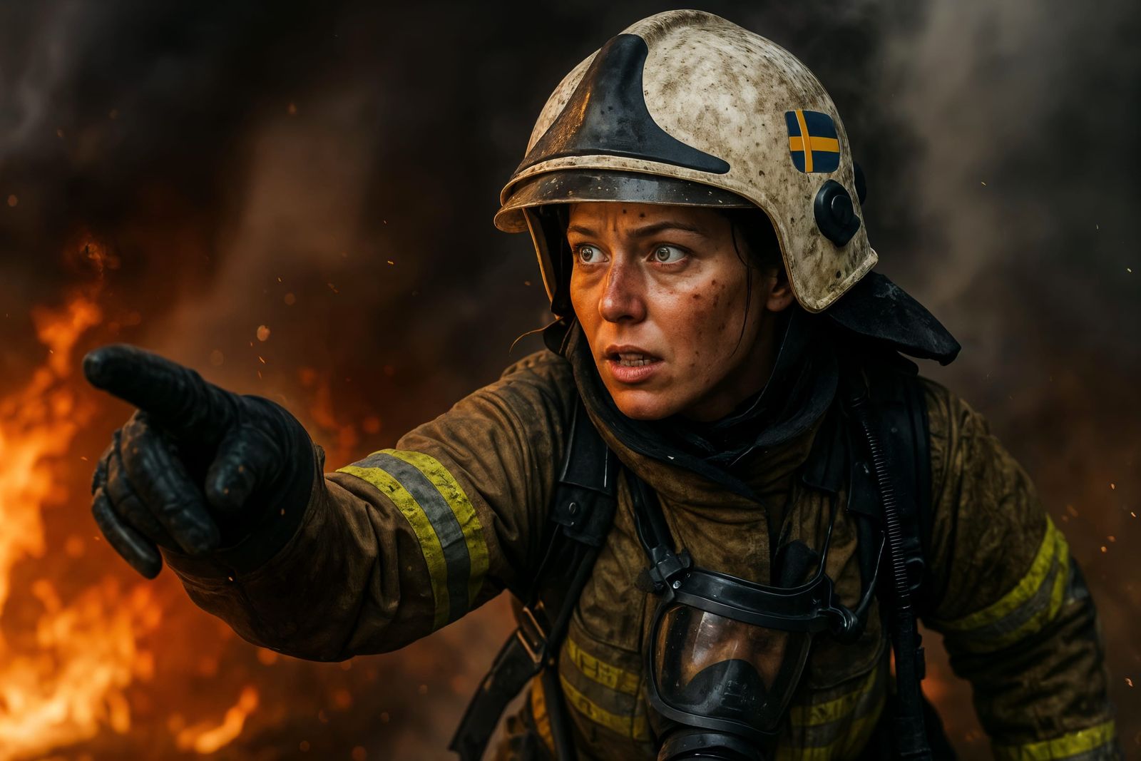 Swedish Firefighter's Bravery in Burning Inferno