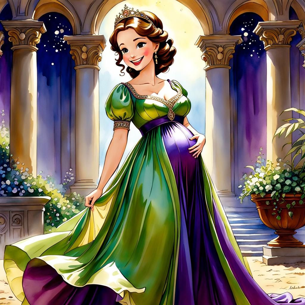 Cute pregnant Sofia from Sofia the First