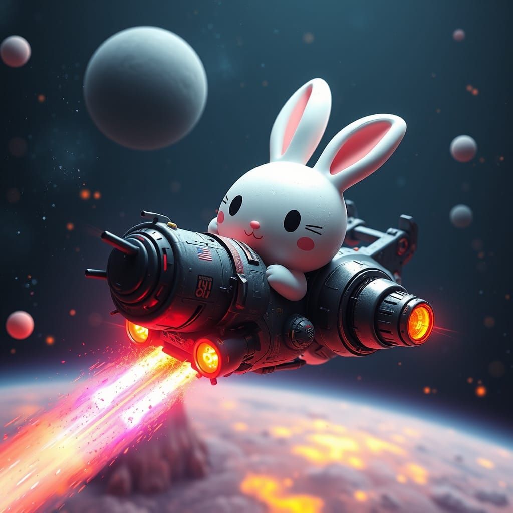 Miffy Bunny Spaceship