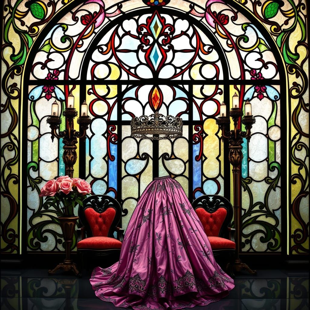 Rococo Beauty Pageant with Art Deco Window