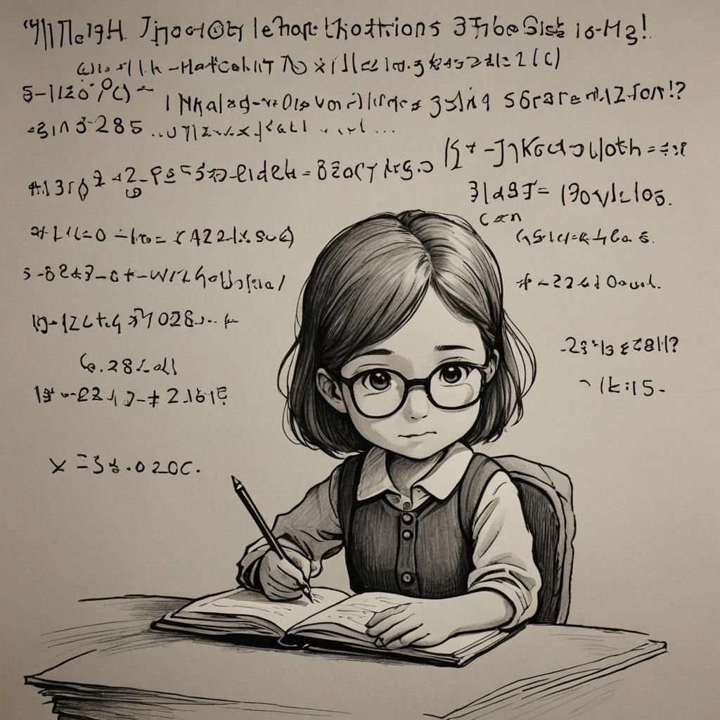 Math Girl Writes a New Story Chapter