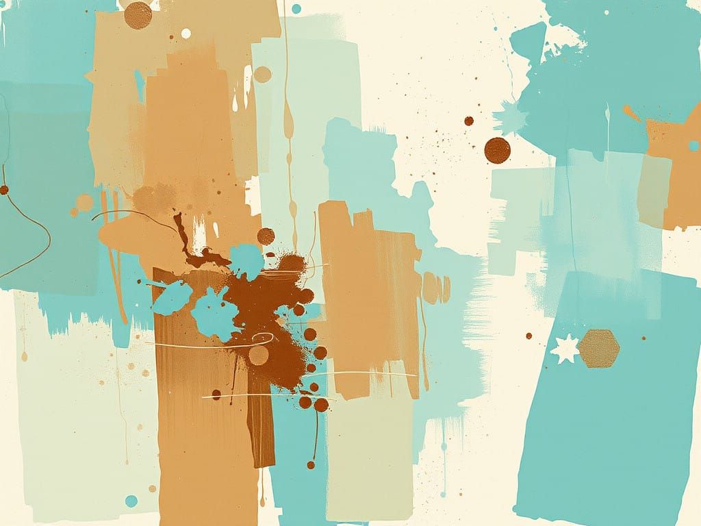 Vibrant Mixed Media Masterpiece in Abstract Academic Style