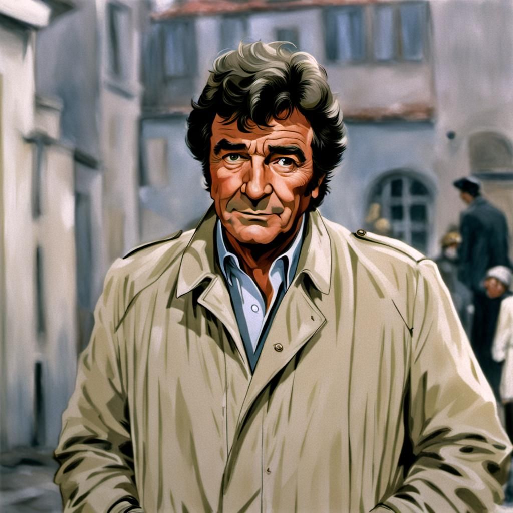 Lieutenant Columbo Digital Art Portrait