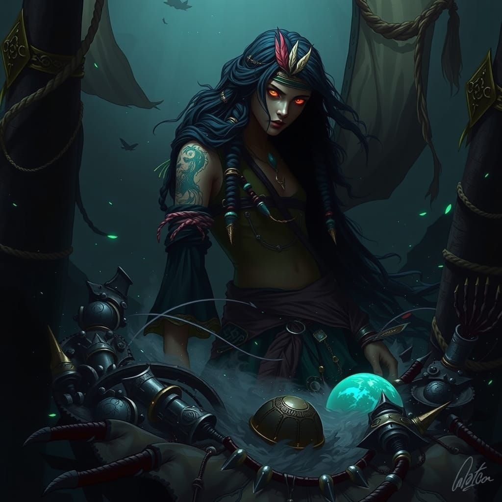 Ethereal Pirate Cultivator Unleashes Mystical Fury