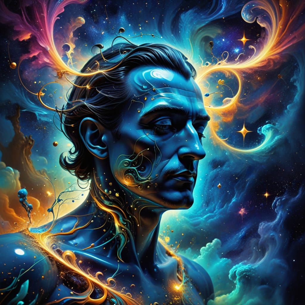 Abstract Mind Creating Reality Surrealist Digital Art