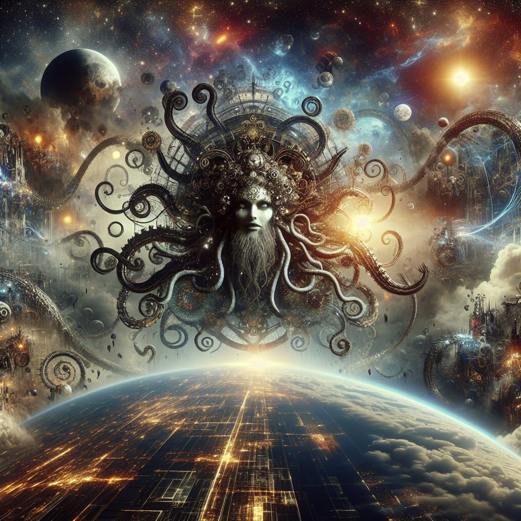 Steampunk Gothic Medusa Descends on Earth