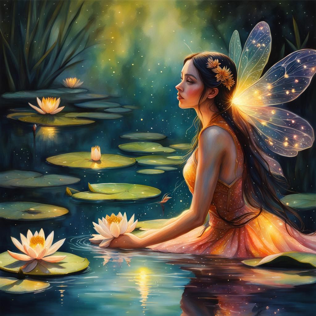 Fairy in the Pond