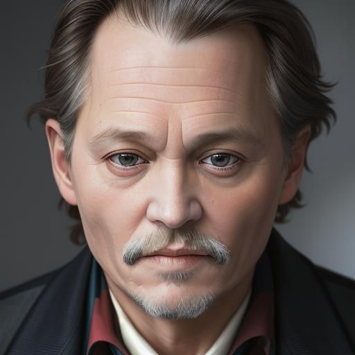 Johnny Depp as an Old Man: Portrait Photography