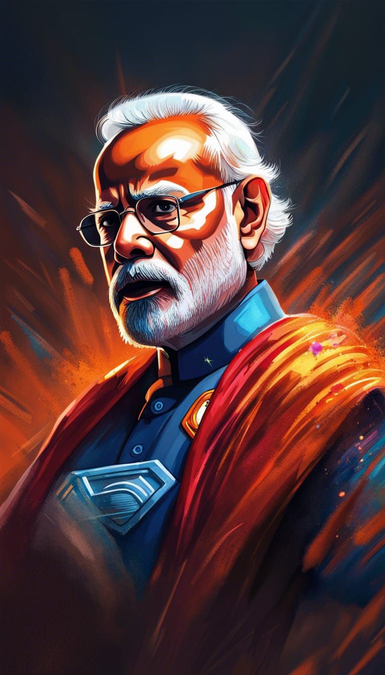 If Super Hero had a face: Featuring PM Modi