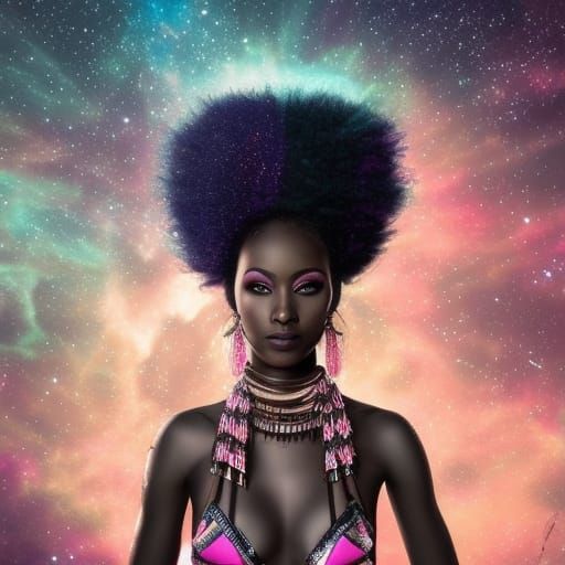 African Alien Princess in Spaceship Rubicon
