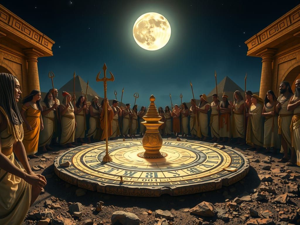 Moonlit Midnight Celebrations in Ancient Egypt