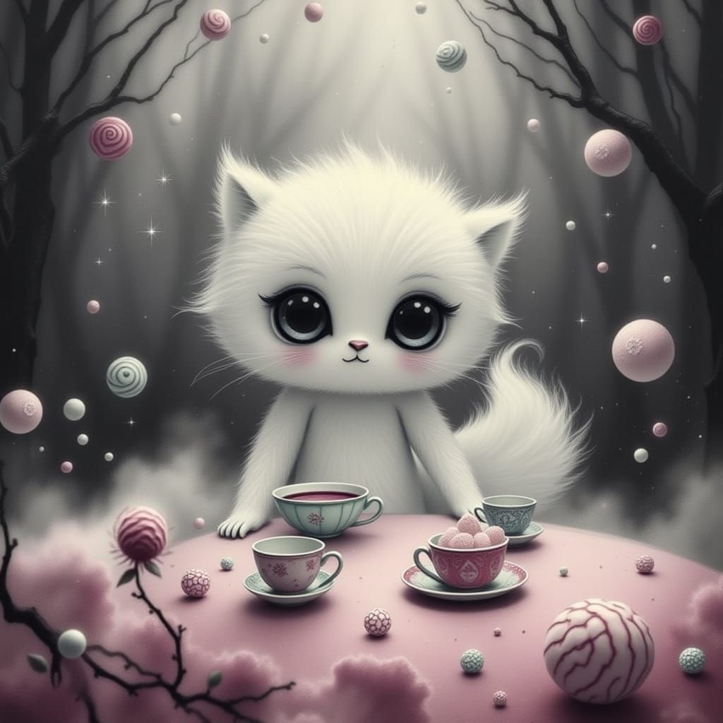 Whimsical Tea Party in a Candy Wonderland