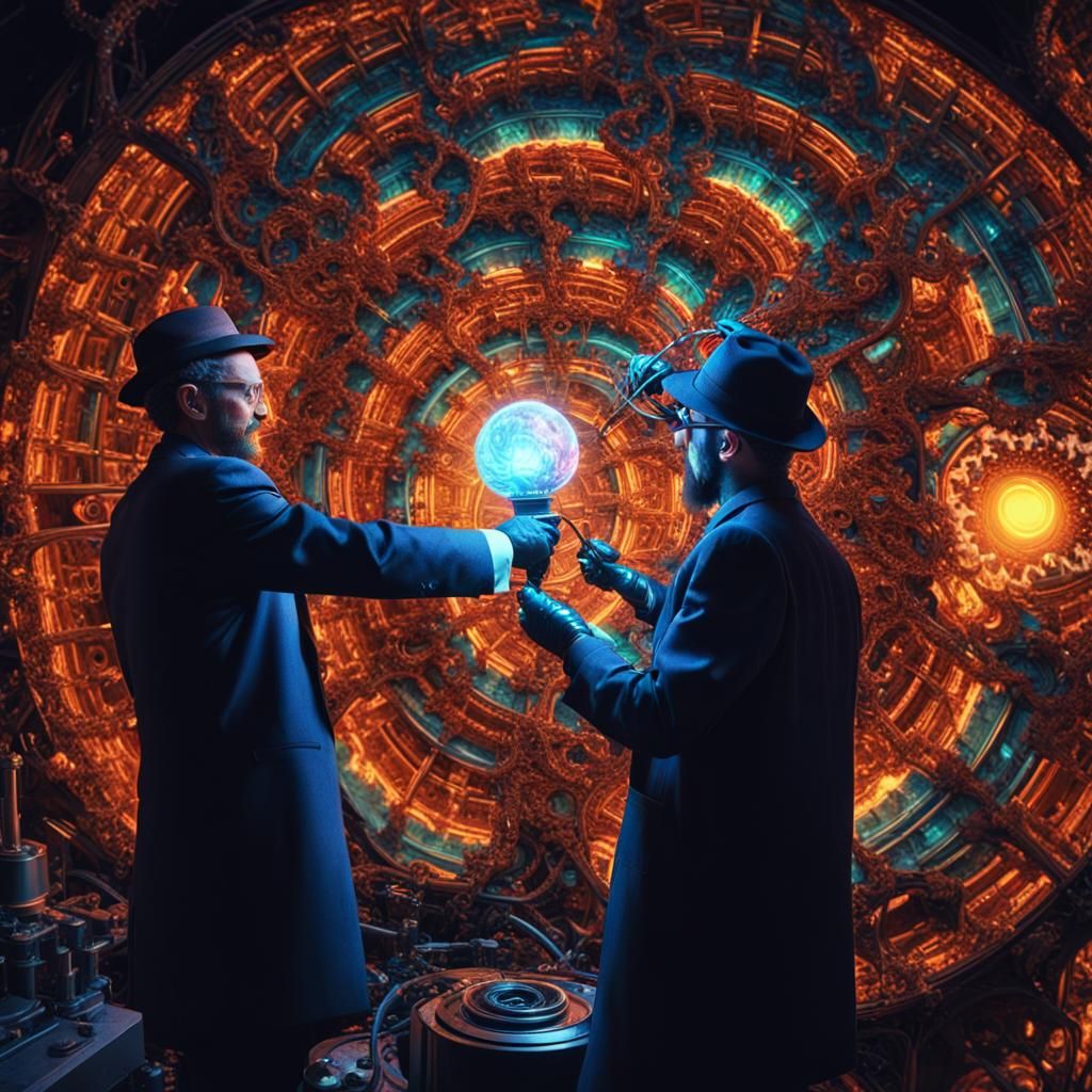 Atompunk Magician Forges a Psychedelic Mechanical Lamp