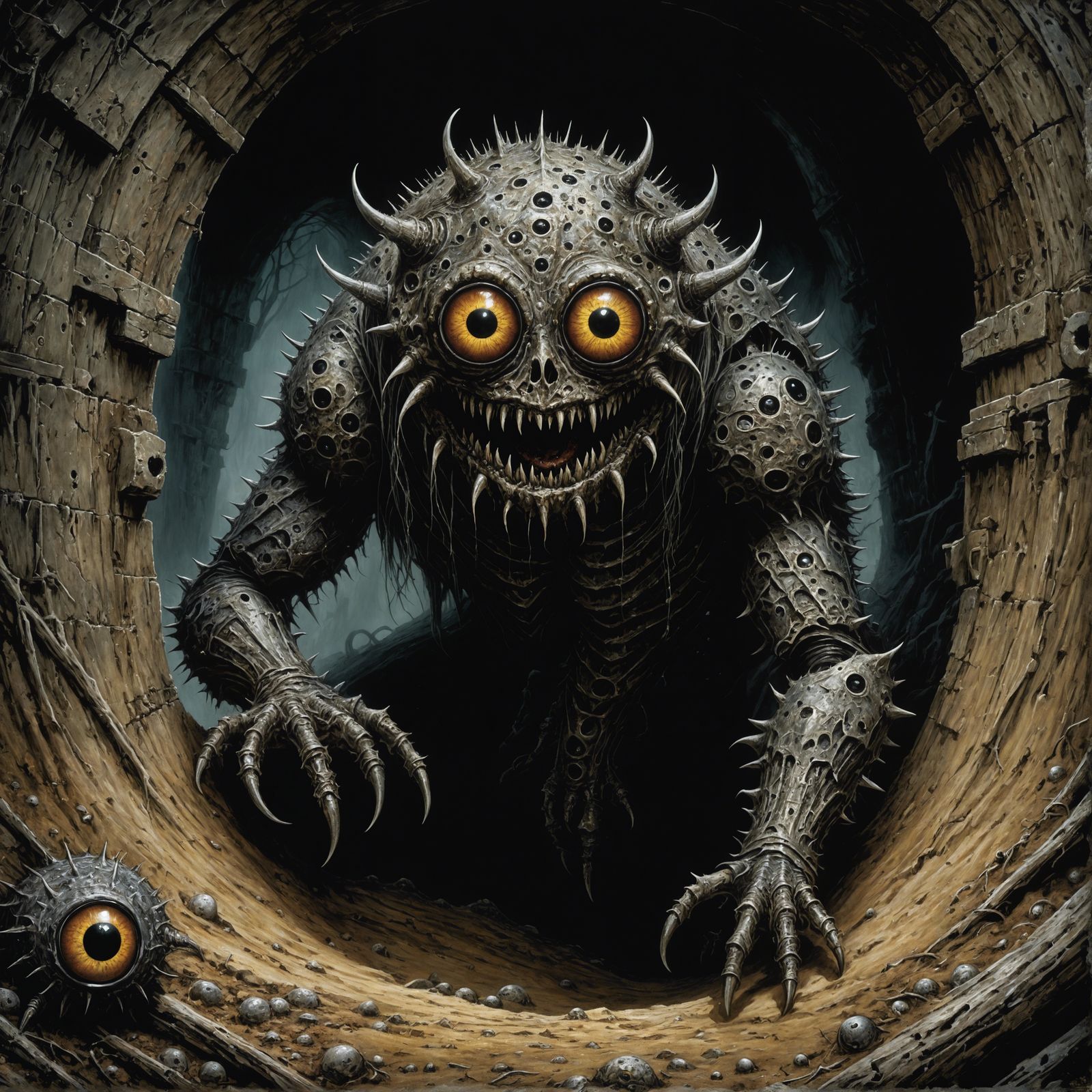 Horrid Creature with Googly Eyes: Dark Fantasy Comic