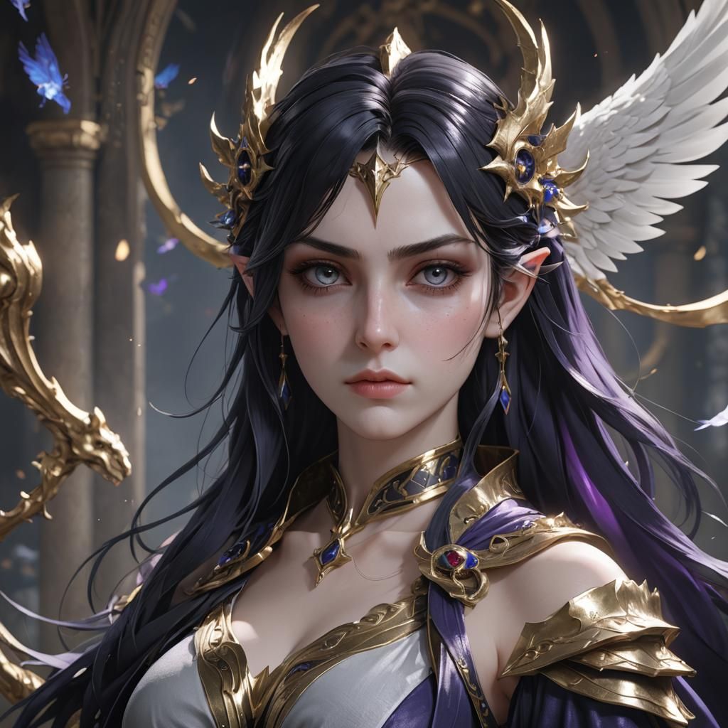 Morgana 3D Anime Art Inspired by WLOP