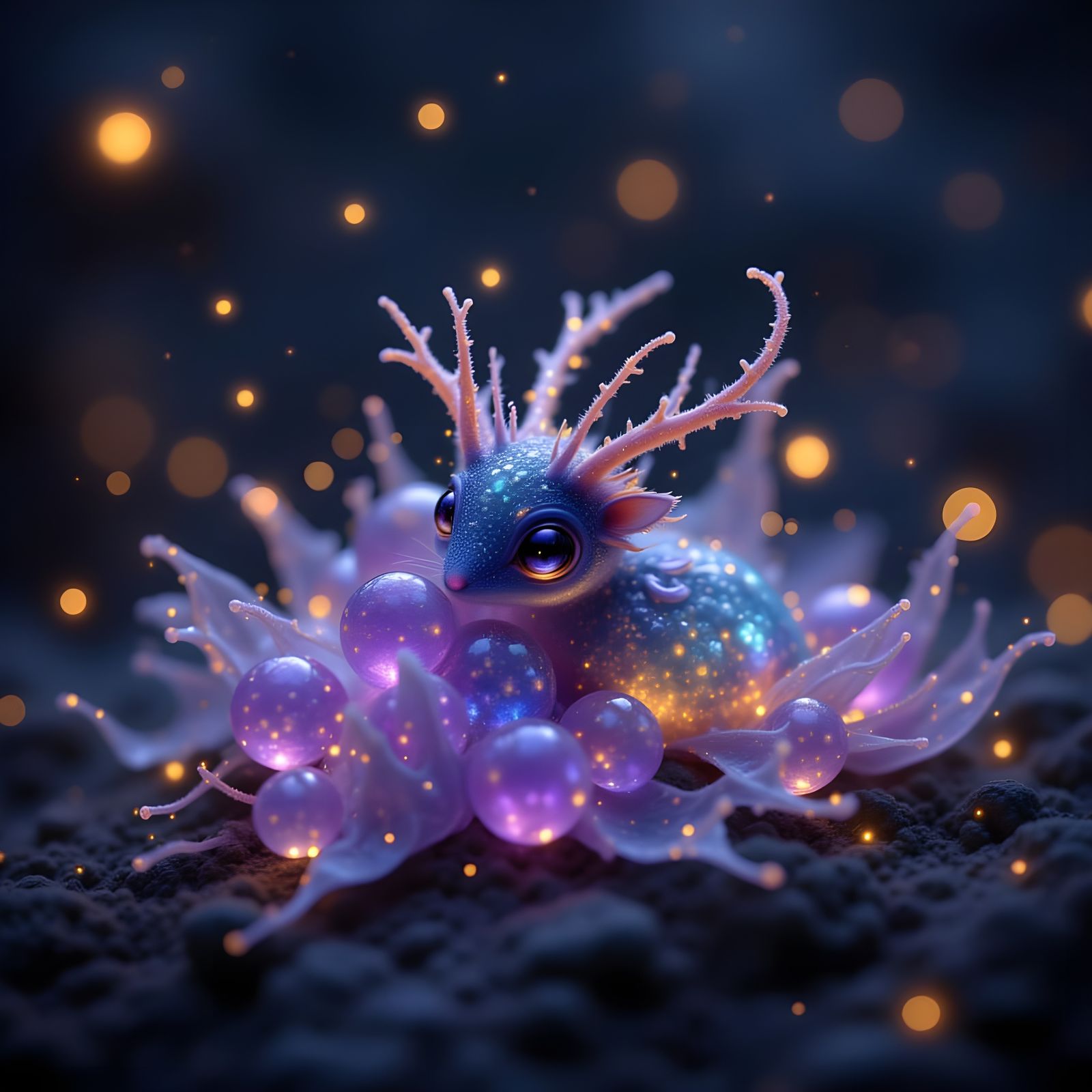 A Baby Mouse-Dragon Emerges with Complex Spines and Big Eyes