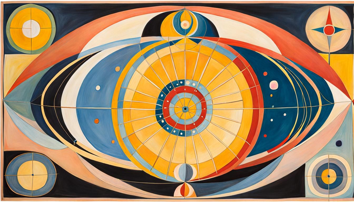 Surrealistic Ship of Fools in Mystical Abstraction