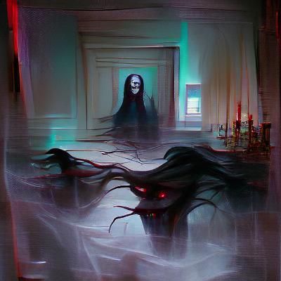 Sinister Haunting in Dark Fantasy Style