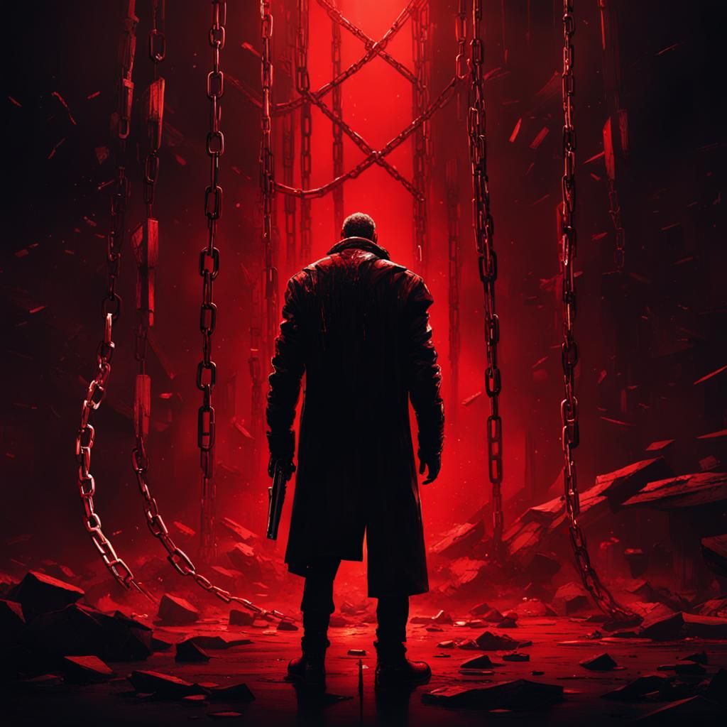 Cyberpunk Chains: Shattered Mind in Neon Agony