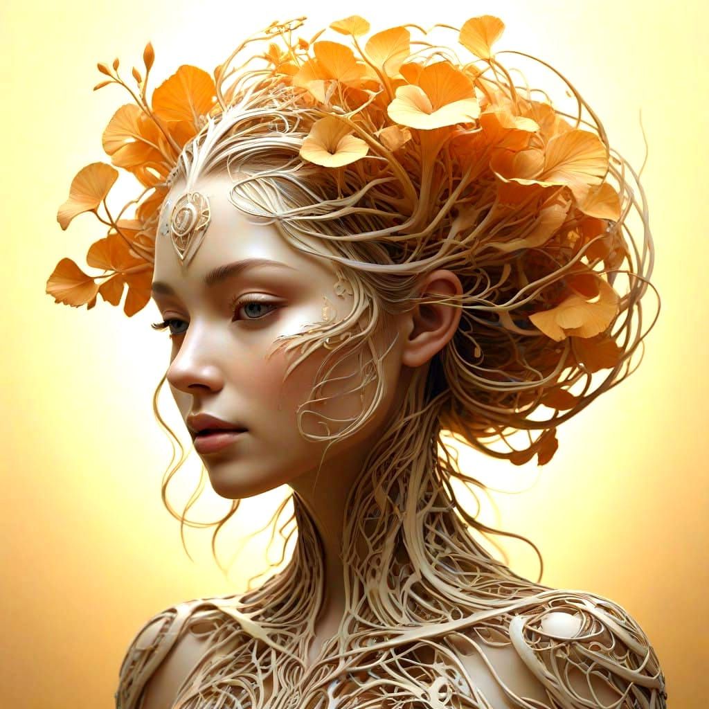 Ethereal Being Blends Human and Nature in a Masterpiece of I...