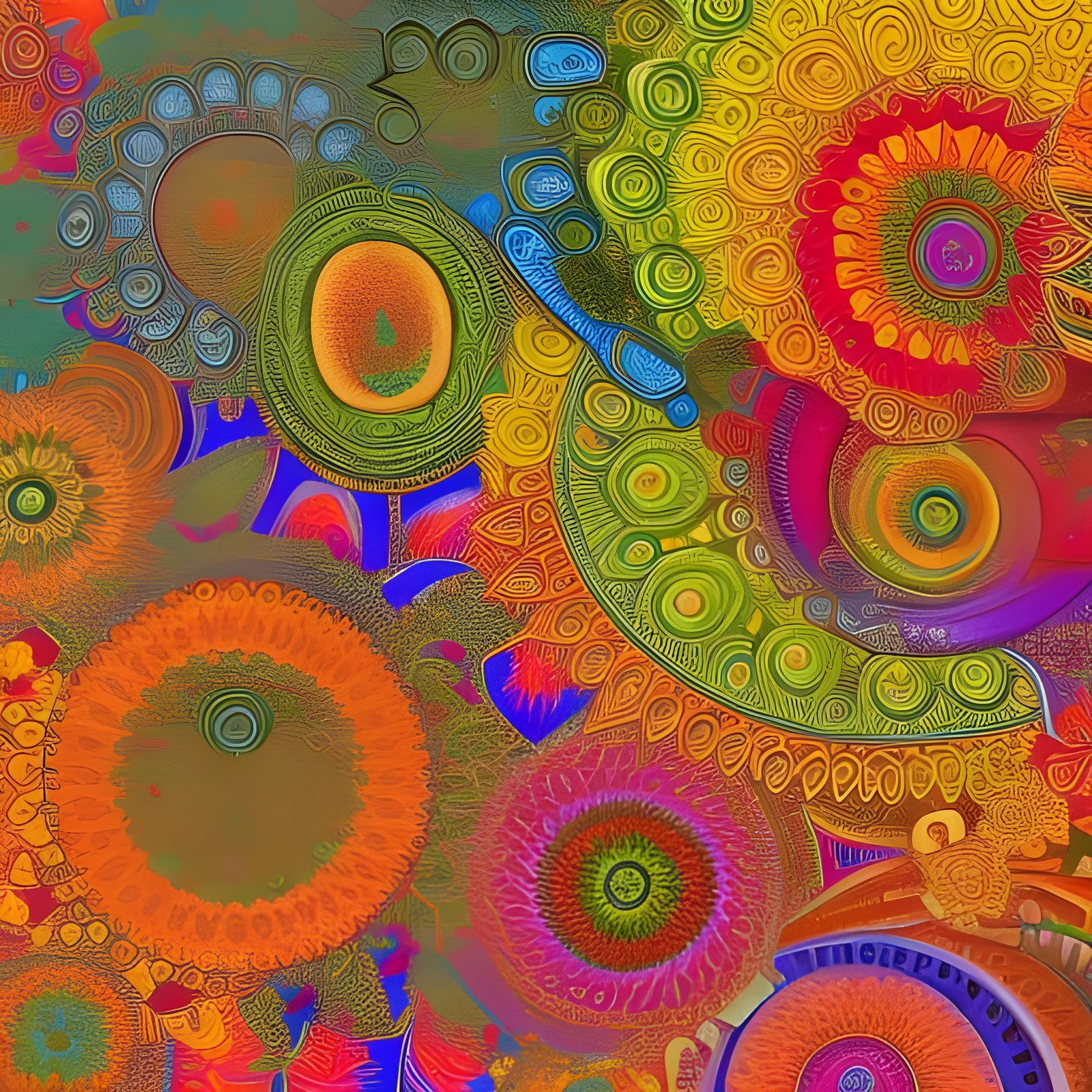 Intricate Colored Fractals in High Resolution